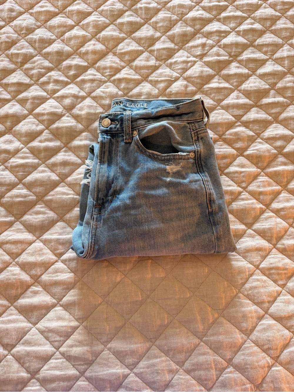 American Eagle Outfitters Distressed Mom Jeans